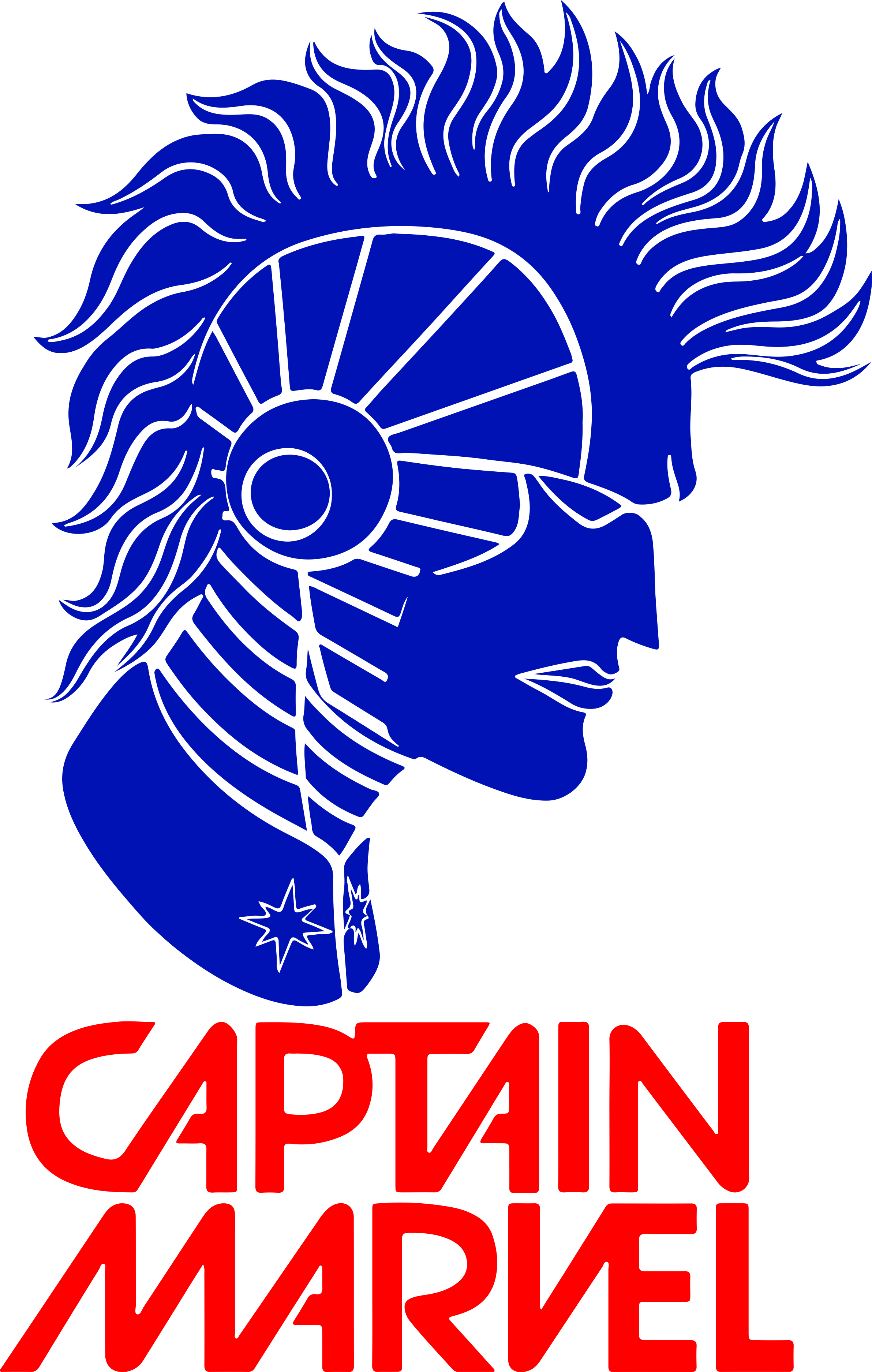 Captain Marvel 9 Line Tracing Svg Vector Free Vectors